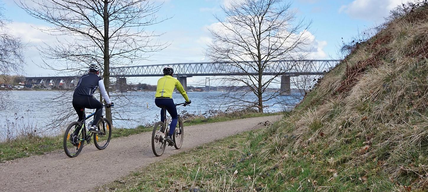 Dejlig cykeltur ved Kongebro i Middelfart