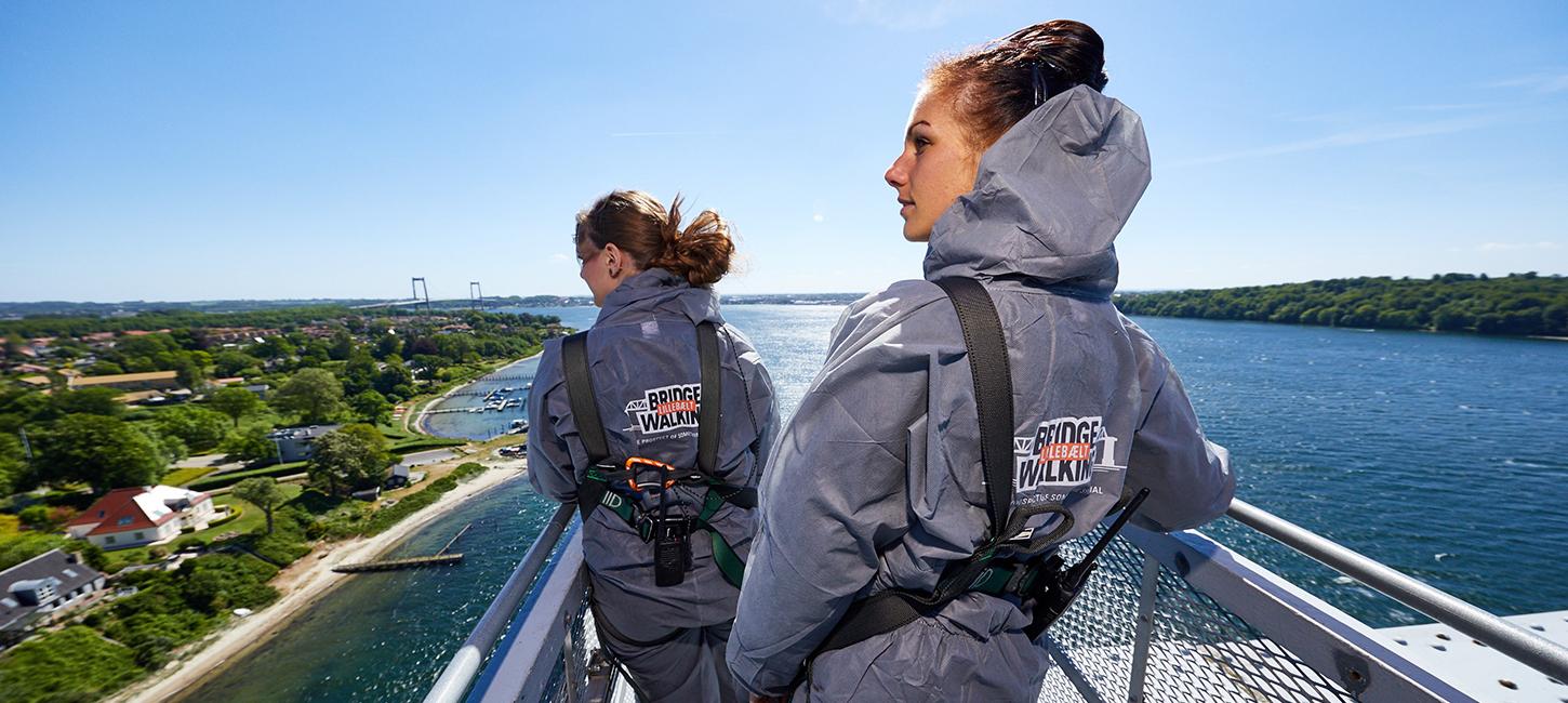 På Bridgewalking tur - Middelfart