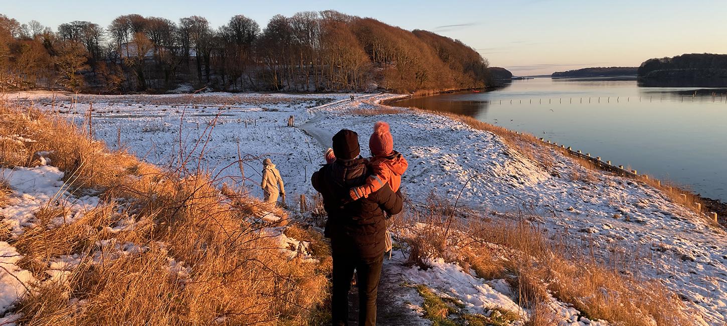 Hindsgavl Halvøen Gl. Slot ligger lige ned til Lillebæltsstien