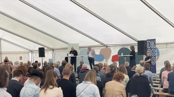 Oplæg i telt til Klimafolkemødet i Middelfart