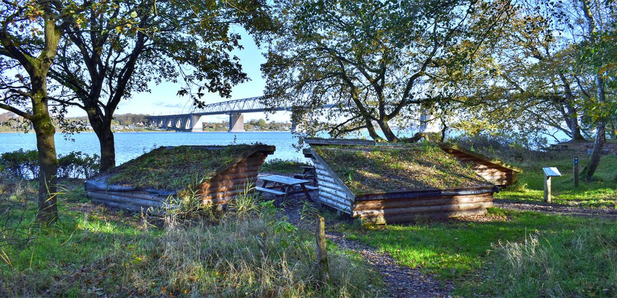 Utrolig smuk udsigt fra shelterpladsen ved Søbadet - Middelfart