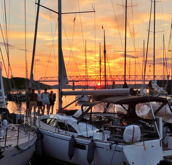 Solnedgang - Gammel Havn i Middelfart