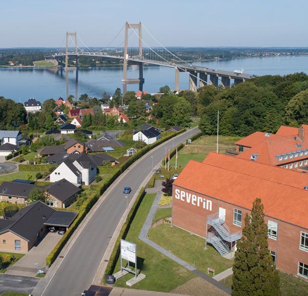 Flot udsigt over Lillebælt fra Severin i Middelfart