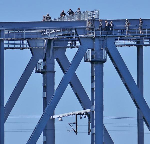 Bridgewalking 60 m over Lillebælt