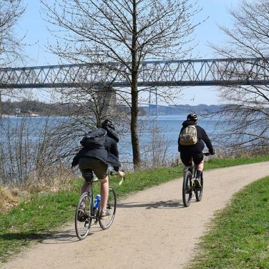 Cykeltur på stien ind til Middelfart