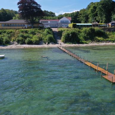 Udsigt fra Fiskerestauranten i Båring - Middelfart