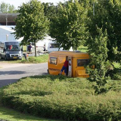 Gelsted Marked - Pladsen bygges op