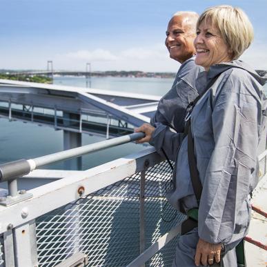 Bridgewalking i Middelfart - en oplevelse i 60 meters højde