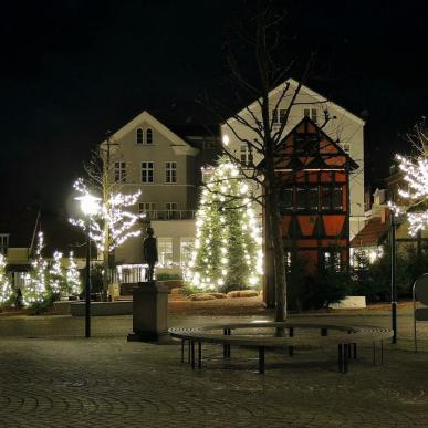 Julebyen på torvet i Middelfart