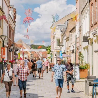Shopping i Middelfart sommerby