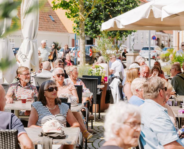 Stemning på Torvet i Middelfart