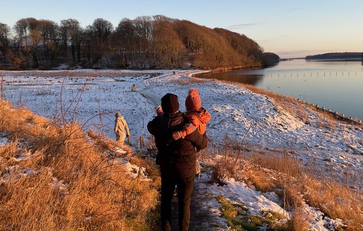 Hindsgavl Halvøen Gl. Slot ligger lige ned til Lillebæltsstien